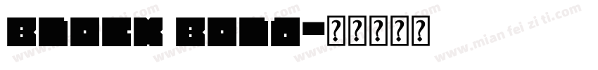 Block Bold字体转换